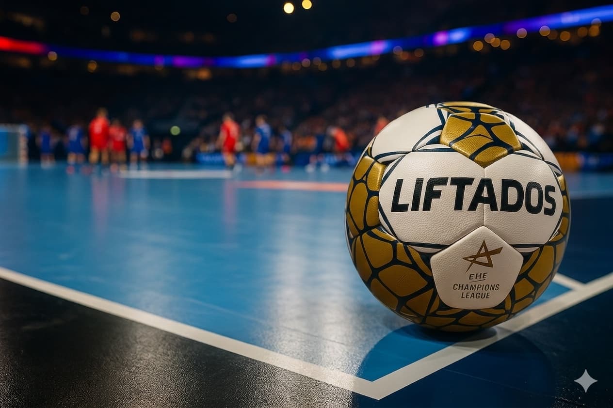 Balón Liftados en pista de balonmano